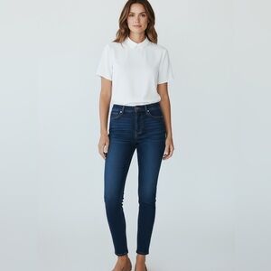 Ann Taylor LOFT Curvy High Waist Skinny Ankle Jeans Women’s 2 / 26 Blue